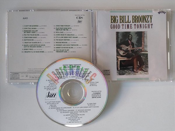 Cd Good Time Tonight Interprete Big Bill Broonzy (1990) [seminovo]