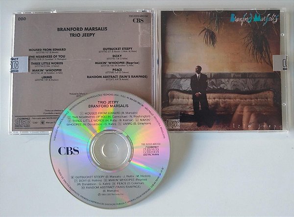 Cd Trio Jeepy Interprete Branford Marsalis (1989) [seminovo]