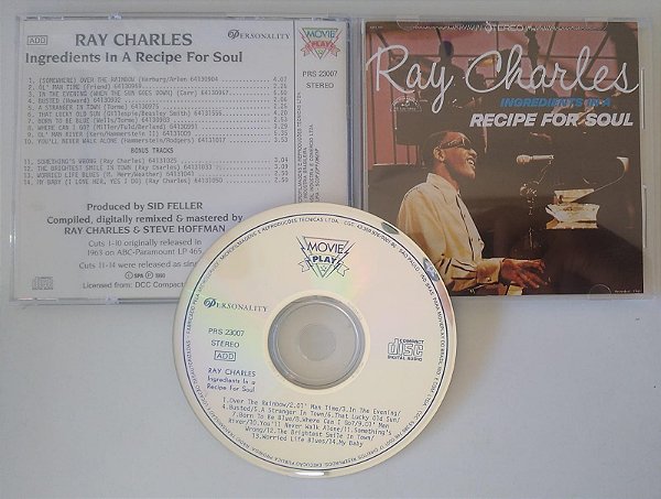 Cd Ingredients In a Recipe For Soul Interprete Ray Charles (1990) [seminovo]