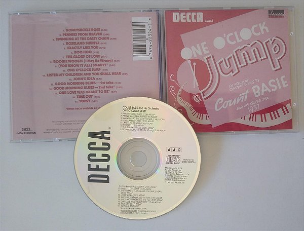 Cd One O''clock Jump Interprete Count Basie And His Orchestra (1990) [usado]