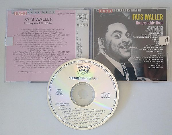 Cd Honeysuckle Rose Interprete Fats Waller [seminovo]