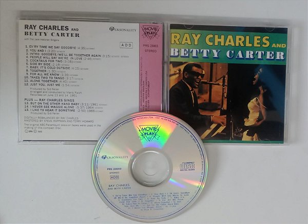 Cd And Betty Carter Interprete Ray Charles (1989) [seminovo]