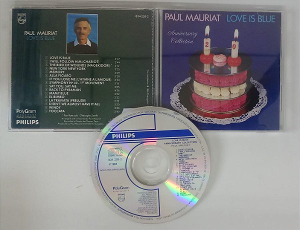 Cd Love Is Blue Interprete Paul Mariat (1988) [seminovo]