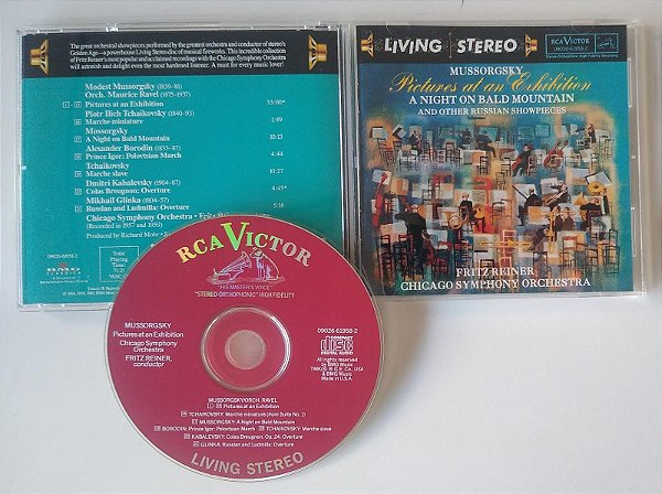 Cd Pictures At An Exhibition - a Night On Bald Mountain [importado] Interprete Mussorgsky & Fritz Reiner (1994) [seminovo]