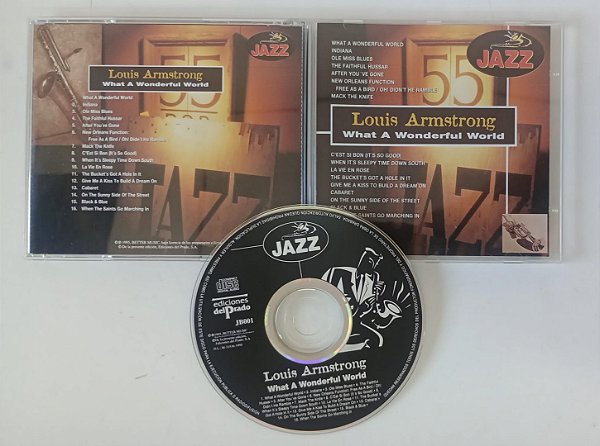 Cd What a Wonderful World Interprete Louis Armstrong (1995) [seminovo]