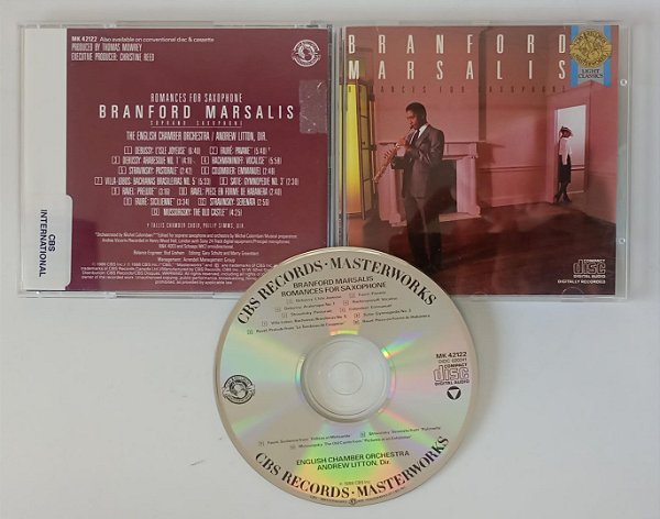Cd Romances For Saxophone Interprete Bransonford Marsalis (1986) [seminovo]