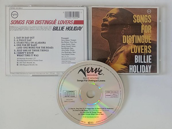 Cd Songs For Distingué Lovers Interprete Billie Holiday [seminovo]