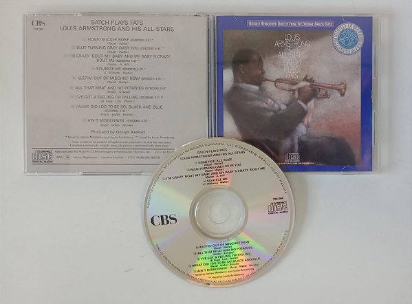 Cd Satch Plays Fats Interprete Louis Armstrong [seminovo]