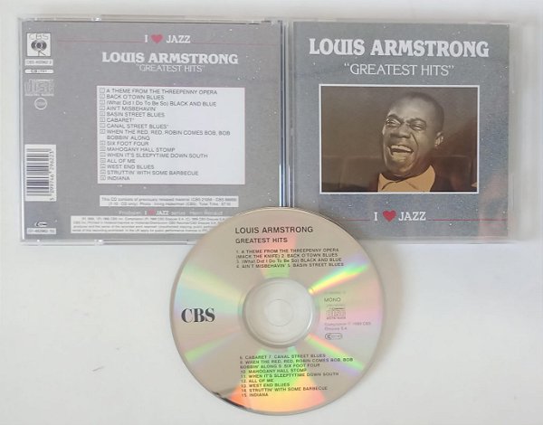 Cd Greatest Hits Interprete Louis Armstrong (1989) [seminovo]