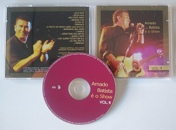 Cd é o Show, Vol. 1 Interprete Amado Batista (2004) [seminovo]