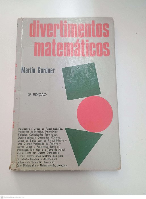 Livro Divertimentos Matemáticos Autor Gardner, Martin (1998) [usado]