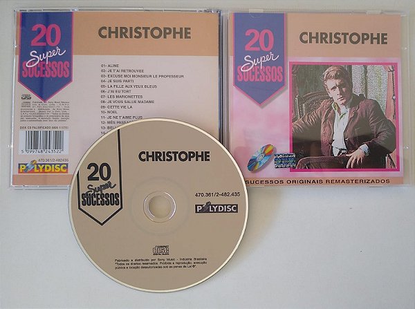 Cd 20 Grandes Sucessos Interprete Christophe [seminovo]