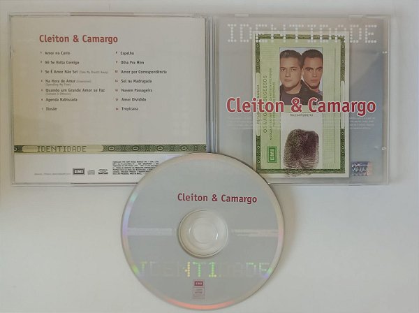 Cd Identidade Interprete Cleiton e Camargo (2002) [seminovo]