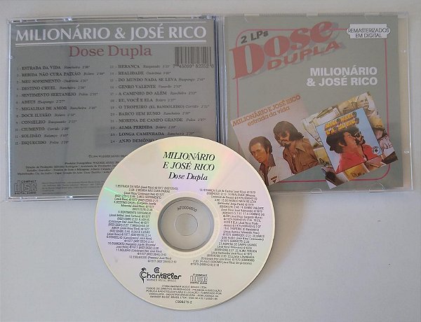Cd Dose Dupla Interprete Milionário e José Rico (1994) [seminovo]