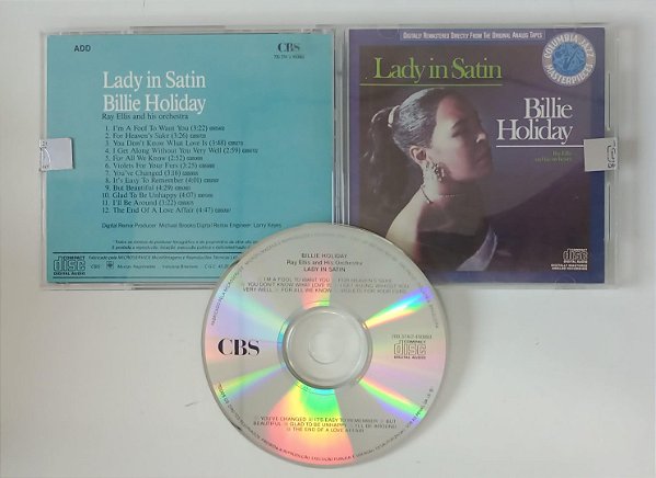 Cd Lady In Satin Interprete Billie Holiday [seminovo]