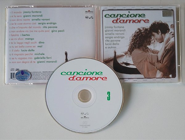 Cd Cancione D''amore, Vol. 3 Interprete Vários (2002) [seminovo]
