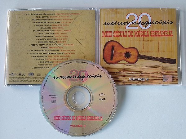 Cd Meio Século de Música Sertaneja, Vol. 3 Interprete Vários (2002) [seminovo]