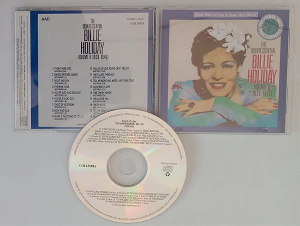 Cd The Quintessential 8 Interprete Billie Holiday (1991) [seminovo]