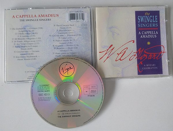 Cd a Cappella Amadeus Interprete The Swingle Singers (1991) [seminovo]