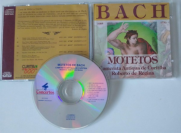 Cd Bach - Motetos Interprete Camerata Antiqua de Curitiba (1993) [seminovo]