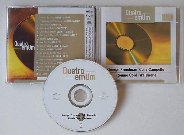 Cd Quatro em um Interprete George Freedman, Celly Campello, Ronnie Cord, Waldirene (2001) [seminovo]