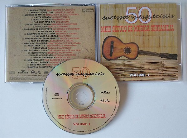 Cd Meio Século de Música Sertaneja, Vol. 1 Interprete Vários [seminovo]