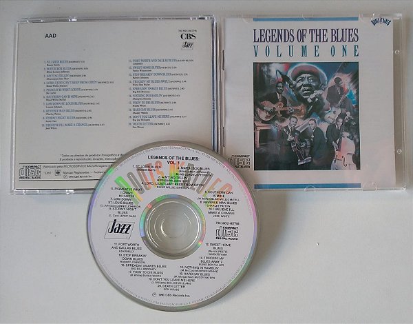 Cd Legends Of The Blues, Vol. 1 Interprete Vários (1990) [seminovo]