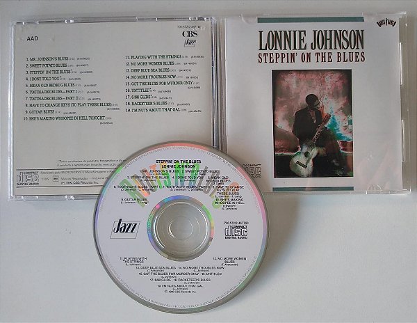 Cd Steppin'' On The Blues Interprete Lonnie Johnson (1990) [seminovo]