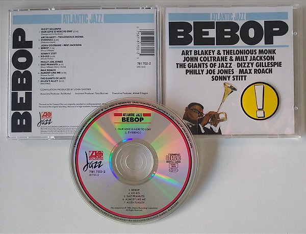 Cd Bebop (atlantic Jazz) [importado] Interprete Vários (1986) [seminovo]