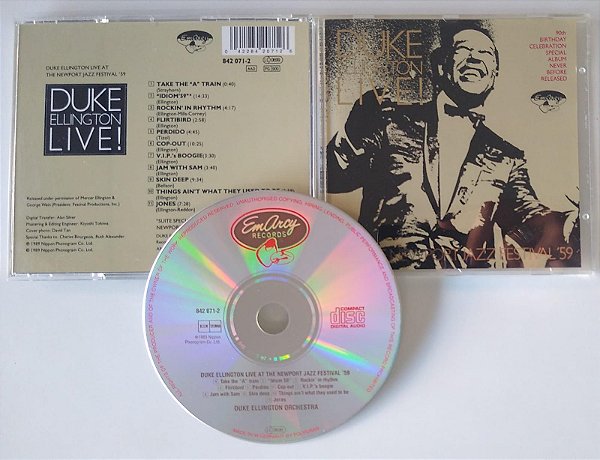 Cd Live! Interprete Duke Ellington (1989) [usado]