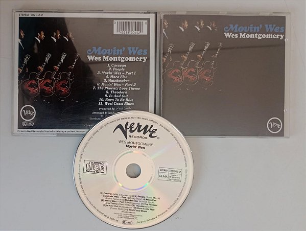 Cd Movin'' Wes [importado] Interprete Wes Montgomery [seminovo]