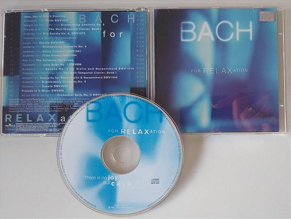Cd Bach For Relaxation Interprete Bach (1998) [seminovo]