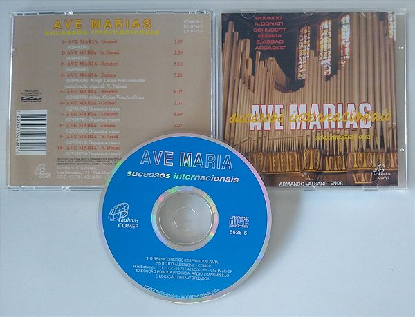 Cd Ave Marias - Sucessos Internacionais Interprete Armando Valsani [seminovo]