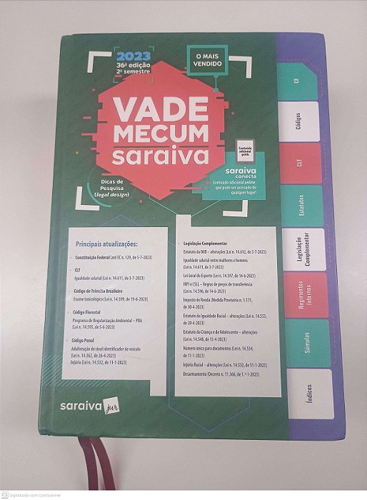 Livro Vade Mecom Saraiva Autor Desconhecido (2023) [usado]