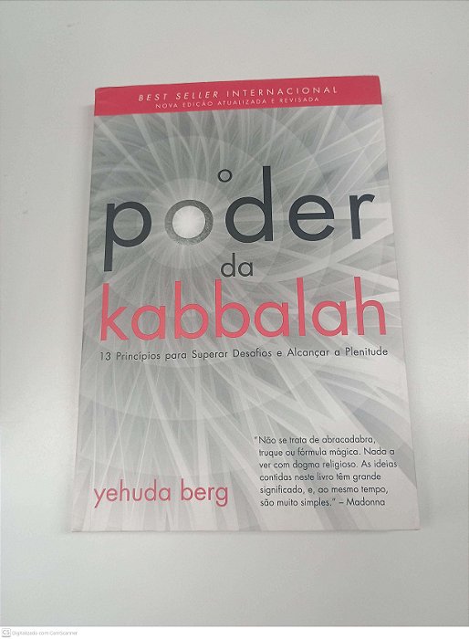 Livro o Poder da Kabbalah Autor Berg, Yehuda (2011) [usado]