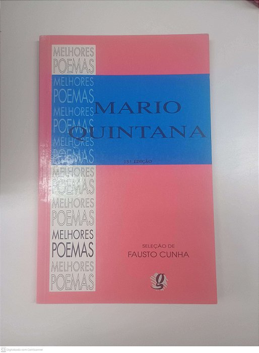 Livro Melhores Poemas de Mario Quintana Autor Quintana, Mario (2000) [usado]