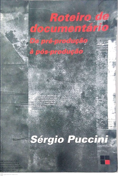 Livro Roteiro de Documentário: da Pré-produção À Pós-produção Autor Puccini, Sérgio (2009) [usado]