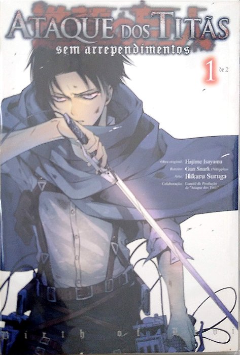 Gibi Ataque dos Titãs - sem Arrependimentos (2 Volumes) Autor Hajime Isayama (2015) [usado]