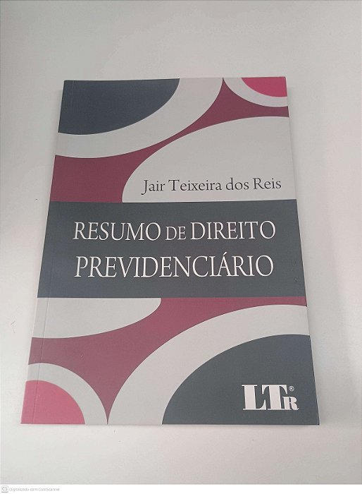 Livro Resumo de Direito Previdenciario Autor Reis, Jair Teixeira dos (2008) [usado]