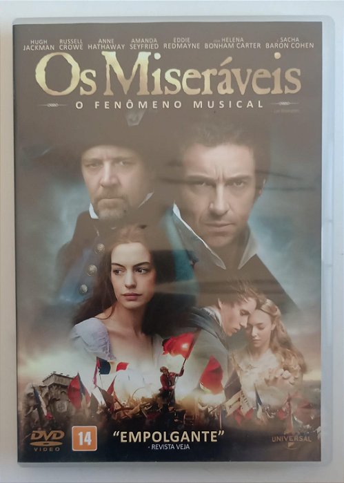 Dvd os Miseráveis (2012) Editora (2013) [seminovo]