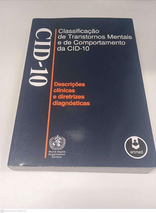 Livro Cid-10 - Classificação de Transtornos Mentais e de Comportamento da Cid-10 Autor Caetano, Dorgival (org) (1993) [usado]
