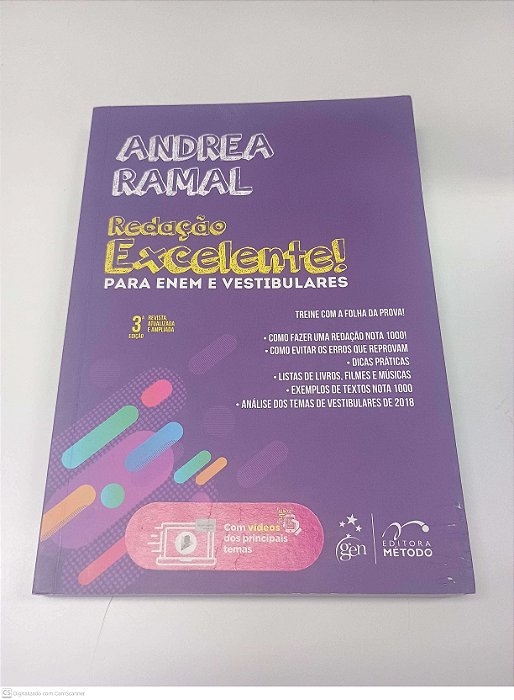 Livro Redação Excelente para Enem e Vestibulares Autor Ramal, Andrea (2019) [usado]