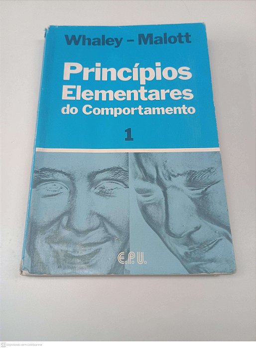 Livro Principios Elementares do Comportamento - Volume I Autor Malott, Whaley (1980) [usado]
