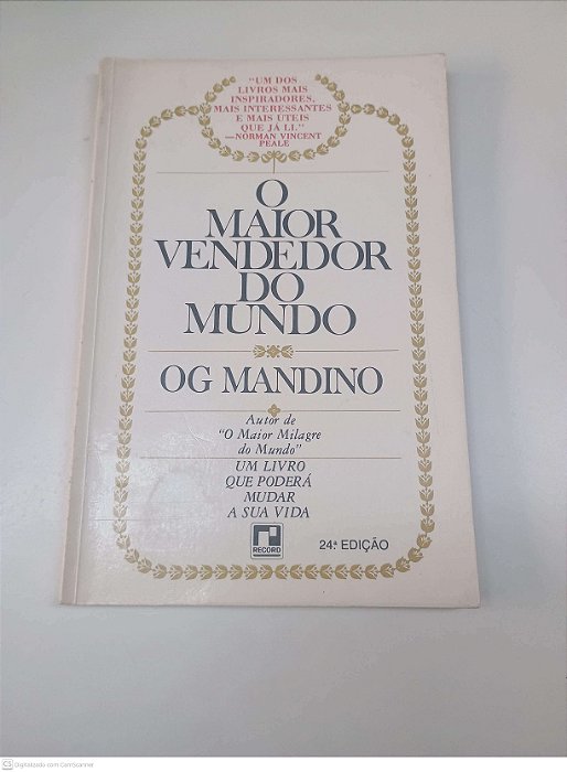 Livro o Maior Vendedor do Mundo Autor Mandino, Og [usado]