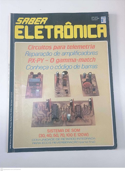 Revista Saber Eletrônica - Nº 172/1987 - Ano Xxii Autor Fittipald, Hélio (1987) [seminovo]