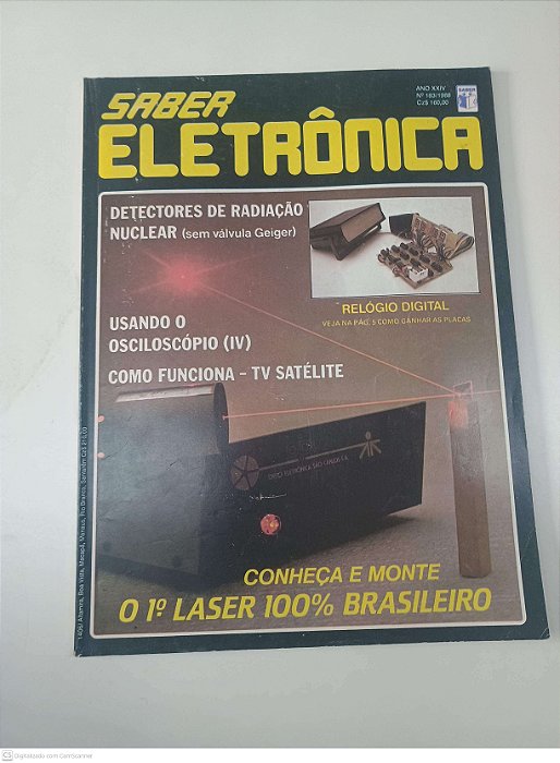 Revista Saber Eletrônica - Nº 183/1988 - Ano Xxiv Autor Fittipaldi, Hélio (1988) [seminovo]