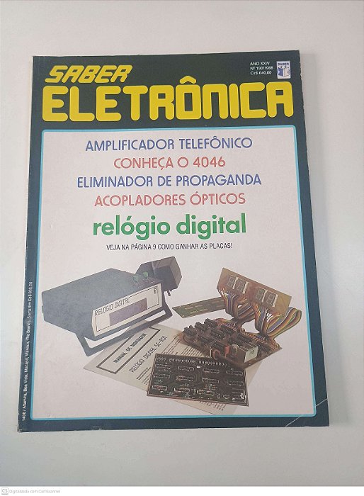 Revista Saber Eletrônica - Nº 190/1988- Ano Xxiv Autor Fittipaldi, Hélio (1988) [seminovo]