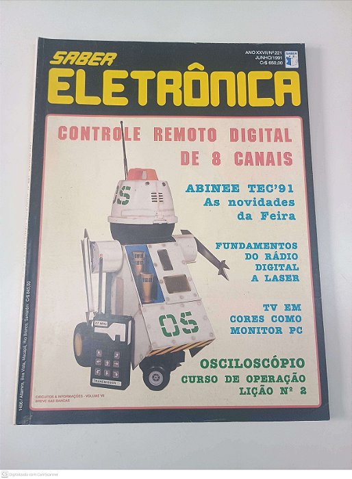 Revista Saber Eletrônica - Nº 221/1991- Ano Xxvi Autor Saber (1991) [seminovo]