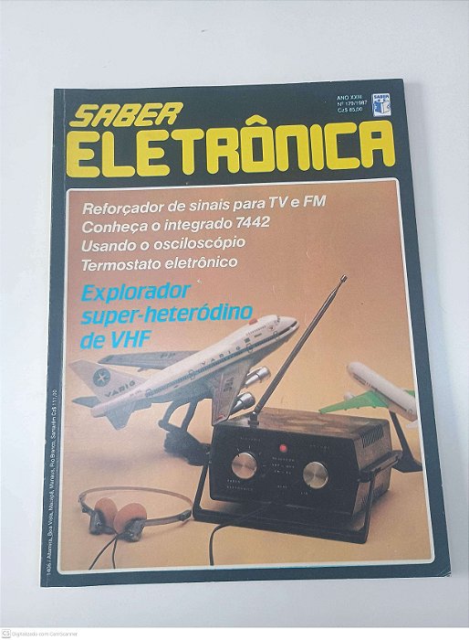 Revista Saber Eletrônica - Nº 179/1987 - Ano Xxiii Autor Saber (1987) [seminovo]