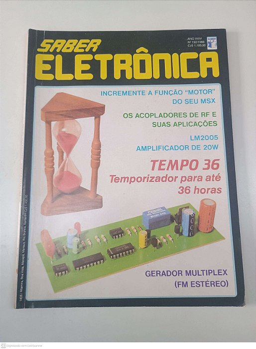 Revista Saber Eletrônica - Nº 192/1988- Ano Xxiv Autor Saber (1988) [seminovo]